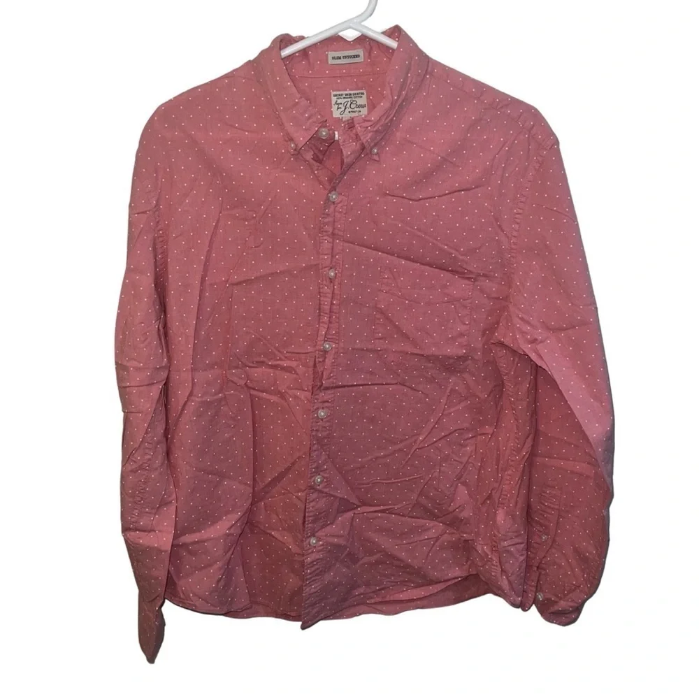 J. Crew Pink Casual Button Down Shirt Relaxed Fit